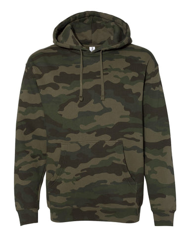 Independent Trading Co. Heavyweight Hooded Sweatshirt Forest Camo