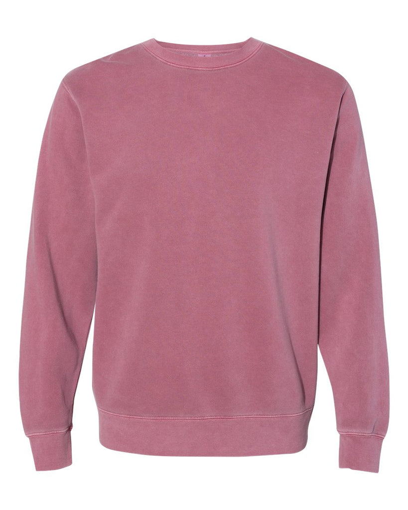 Independent Trading Heavyweight Pigment-Dyed Crewneck Maroon