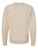 Independent Trading Co. Unisex Lightweight Loopback Terry Crewneck Sand