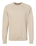 Independent Trading Co. Unisex Lightweight Loopback Terry Crewneck Sand