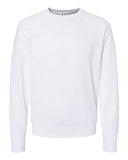 Independent Trading Co. Unisex Lightweight Loopback Terry Crewneck White