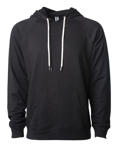 Independent Trading Co. - Icon Unisex Lightweight Loopback Terry Hood Black