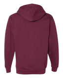 Independent Trading Co. Midweight Full Zip Hooded Sweatshirt Maroon