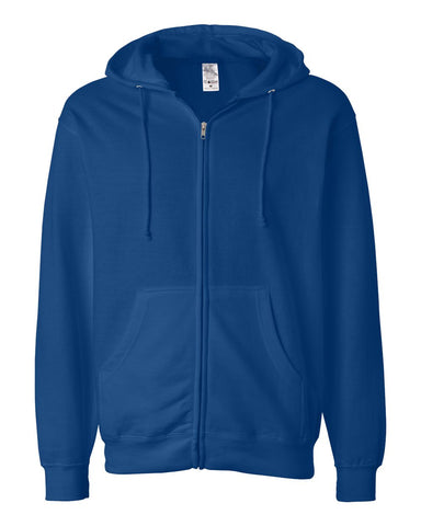 Independent Trading Co. Midweight Full Zip Hooded Sweatshirt Royal