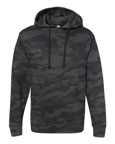 Independent Trading Co. Midweight Hooded Sweatshirt Black Camo