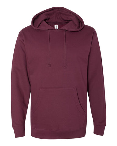 Independent Trading Co. Midweight Hooded Sweatshirt Maroon