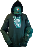 Harp Irish Hoodie Forest Green