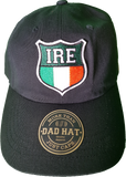 Irish Cap Shield Dad Hat Black