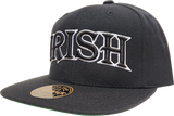 Irish Snapback Black White