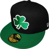 Irish Clover Black and Green Custom Fitted