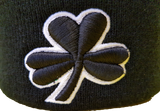 Irish Clover Pom Toque Black