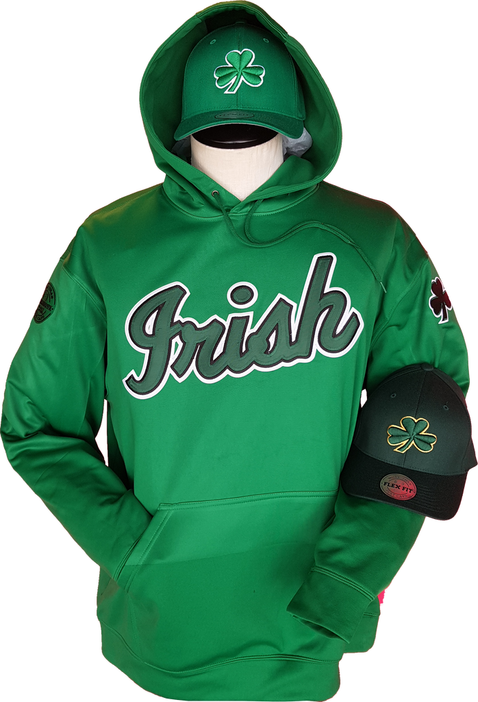 Irish Hoodie Script Kelly Green