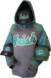 Irish Hoodie Premium Heathered Ring Spun Poly Cotton