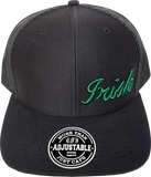 Irish Script Trucker Cap FLS Black and Green