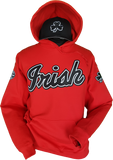 Irish Hoodie Script Red