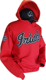 Irish Hoodie Script Red