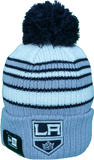 Los Angeles Kings Traditional Stripe Pom Toque
