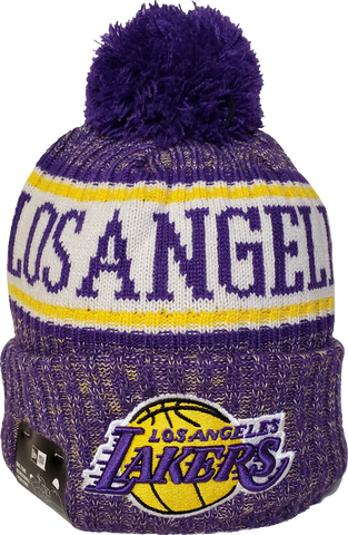 L.A. Lakers Fleece Lined Pom Toque