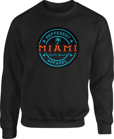 Miami South Beach Sweatshirt Black