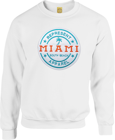 Miami South Beach Sweatshirt White