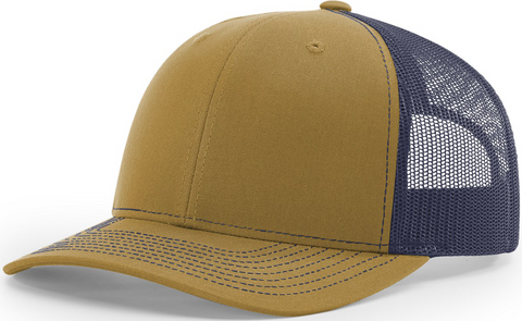 Richardson Mid Crown Trucker Cap Biscuit True Blue