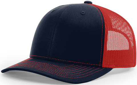 Richardson Mid Crown Trucker Cap Navy Red