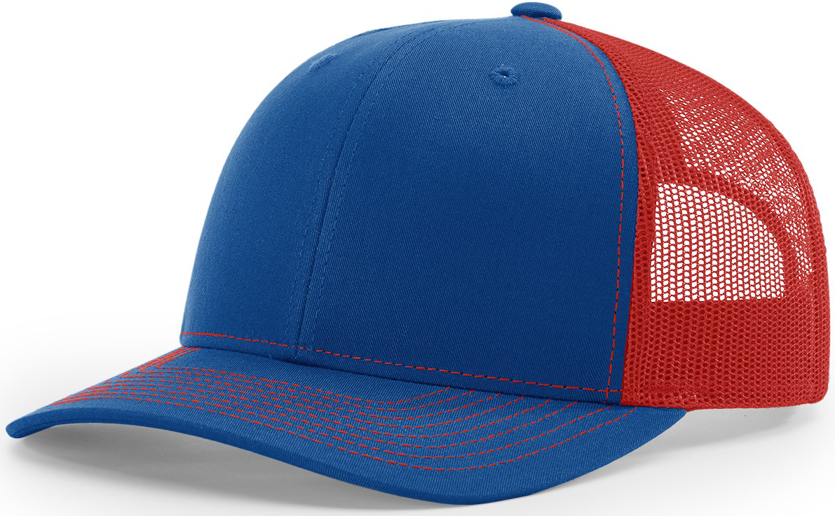 Richardson Mid Crown Trucker Cap Royal Red More Than Just Caps Clubhouse