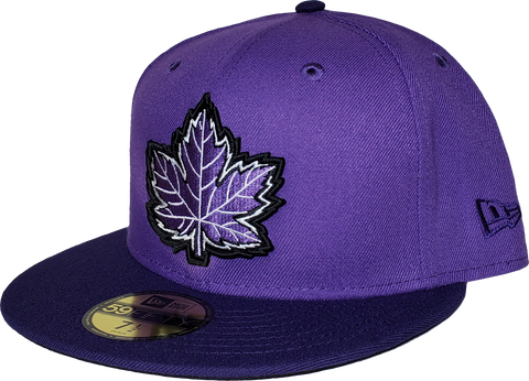 Canada Fitted Hat Mighty Maple 2 Tone Purple