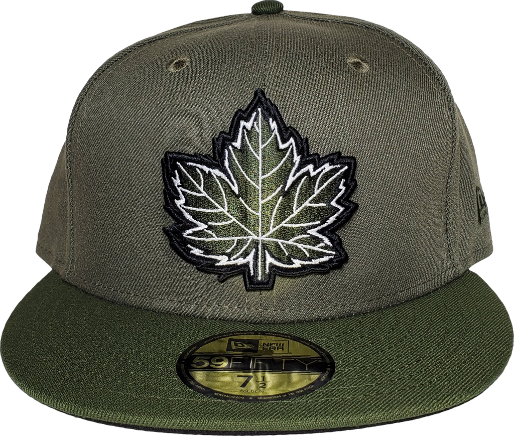 Canada Fitted Hat Mighty Maple Black With Metallic Gold More