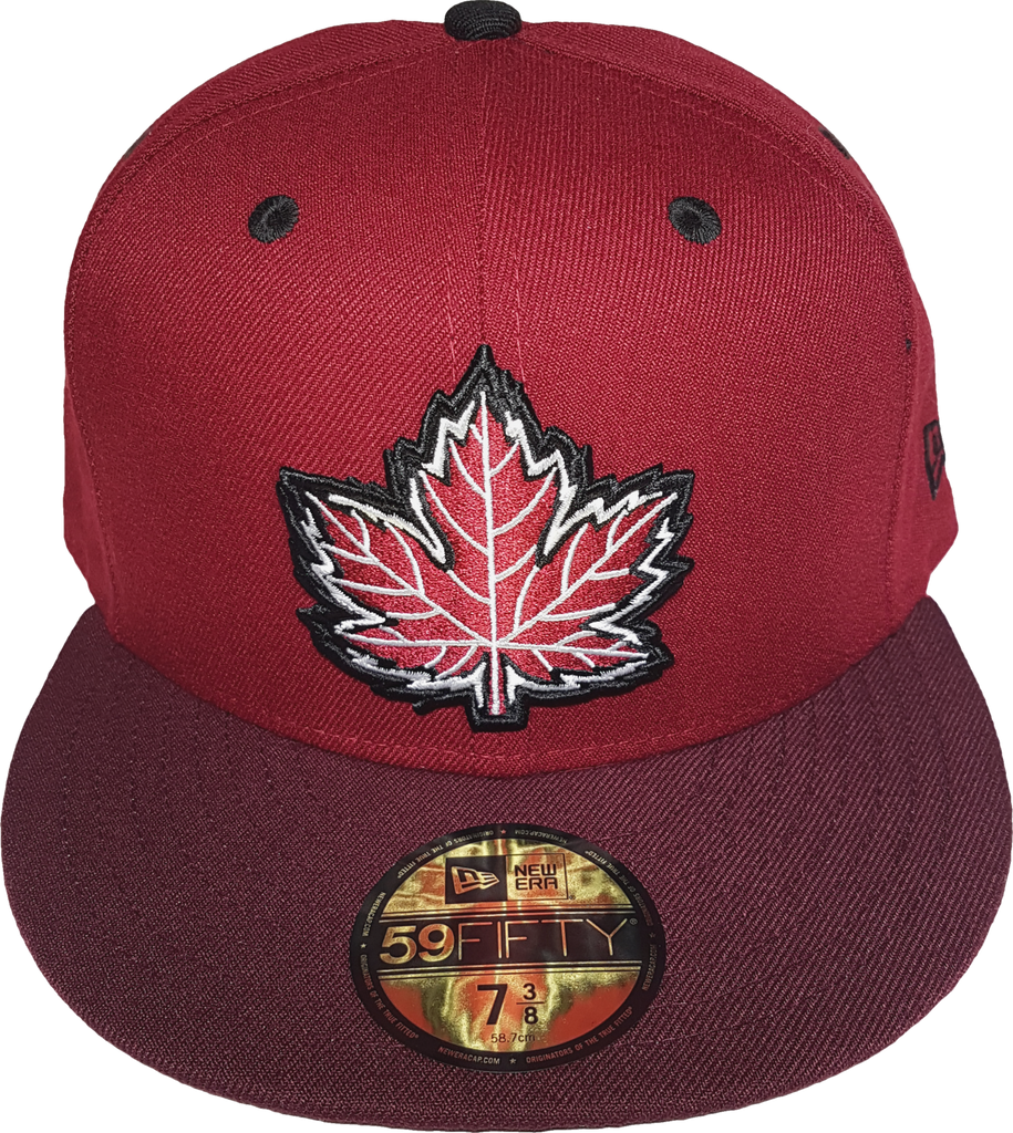 Canada Mighty Maple Cardinal Maroon Custom Fitted More Than Just Caps Clubhouse