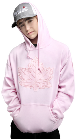 Mighty Maple Canada Hoodie Light Pink