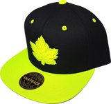 Canada Mighty Maple Black Neon Yellow Tonal Snapback