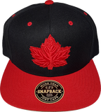 Canada Mighty Maple Black Red Tonal Snapback