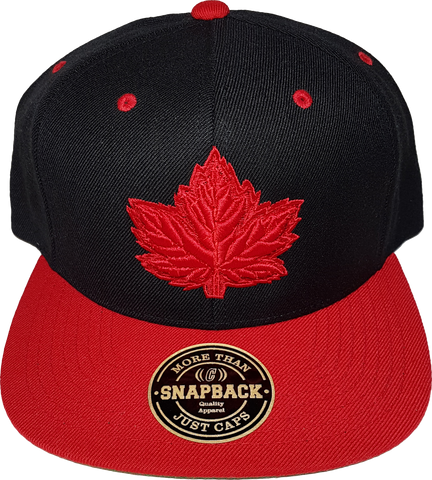 Canada Mighty Maple Black Red Tonal Snapback