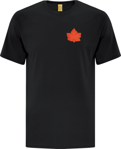 Canada Mighty Maple T-Shirt Black Orange Tonal