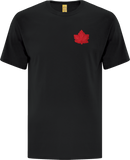 Canada Mighty Maple T-Shirt Black Red Tonal