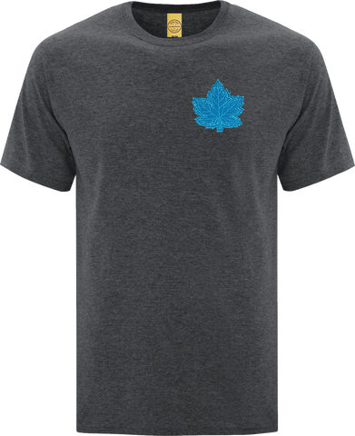 Canada Mighty Maple T-Shirt Dark Heather Blue Tonal