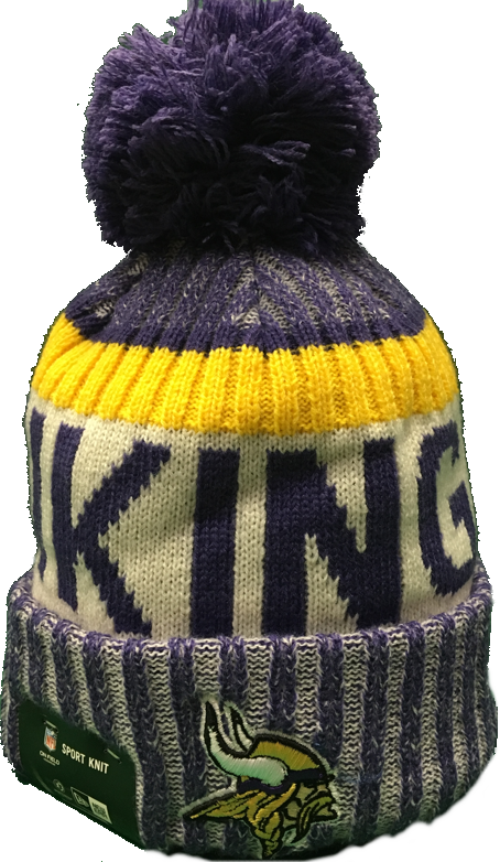 Minnesota Vikings pom pom cap