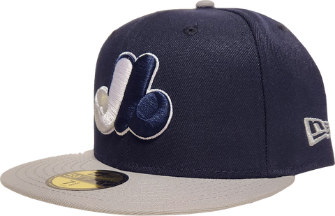 Montreal Expos New Era 59Fifty Fitted Navy Silver