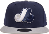 Montreal Expos New Era 59Fifty Fitted Navy Silver