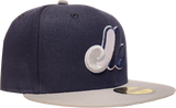 Montreal Expos New Era 59Fifty Fitted Navy Silver