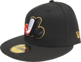 Montreal Expos New Era 59Fifty Fitted Black MLB 125th Anniversary Side Patch