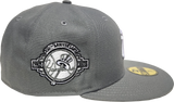 New York Yankees New Era 59Fifty Fitted Storm Gray 100th Season Side Patch