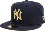New York Yankees New Era 59Fifty Fitted Dark Navy 100th Season Side Patch