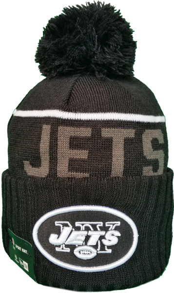 New York Jets Fleece Lined Black Pom Toque More Than Just Caps