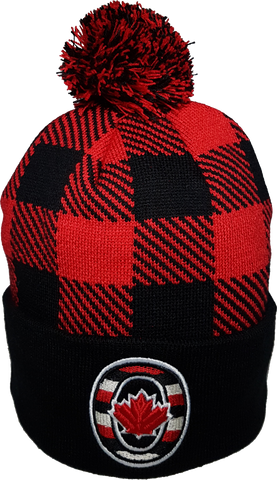 O-Canada Plaid Pom Toque