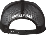 111 One Rep Max 6606 Mesh Back Black (4 Cap Price)