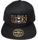 Six One 3 BMX Ride Or Die Snapback Black