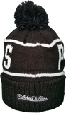 Pittsburgh Penguins Mitchell & Ness Black and White Reflective Logo NHL Toque