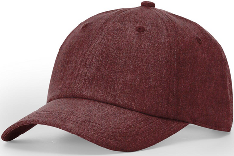 Richardson Recycled Performance Polyester Cap Heather Maroon